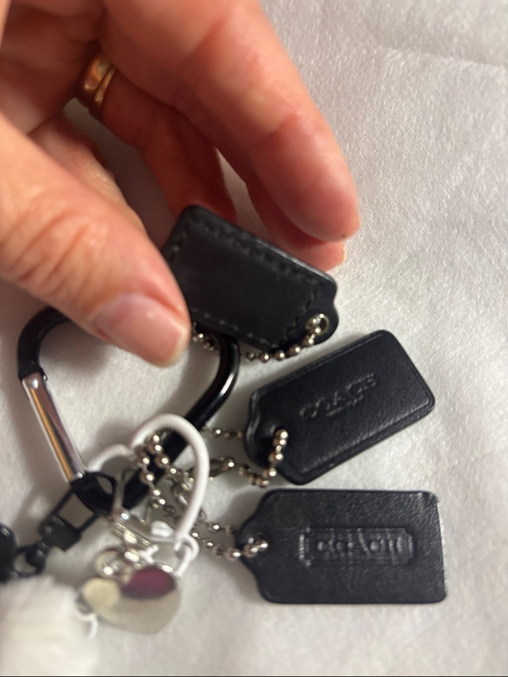 Coach mini tags (3) and (3) other key chains - Picture 6 of 14